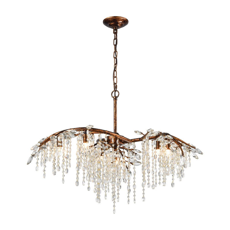 ELK Home 11901/6 Six Light Chandelier, Spanish Bronze Finish-LightingWellCo
