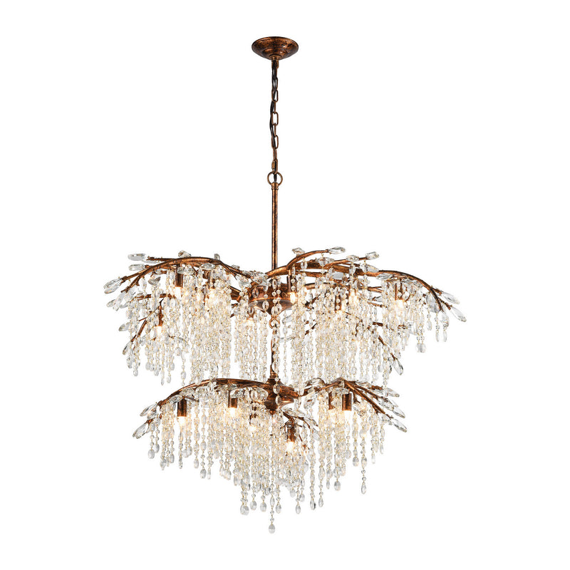 ELK Home 11902/12+6 18 Light Chandelier, Spanish Bronze Finish-LightingWellCo