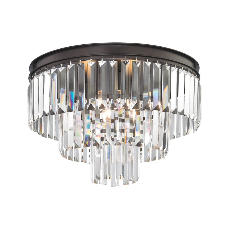ELK Home 15225/3 Three Light Semi Flush Mount, Oil Rubbed Bronze Finish-LightingWellCo