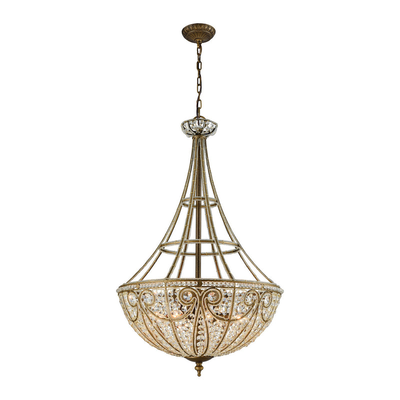ELK Home 15966/8 Eight Light Chandelier, Dark Bronze Finish-LightingWellCo