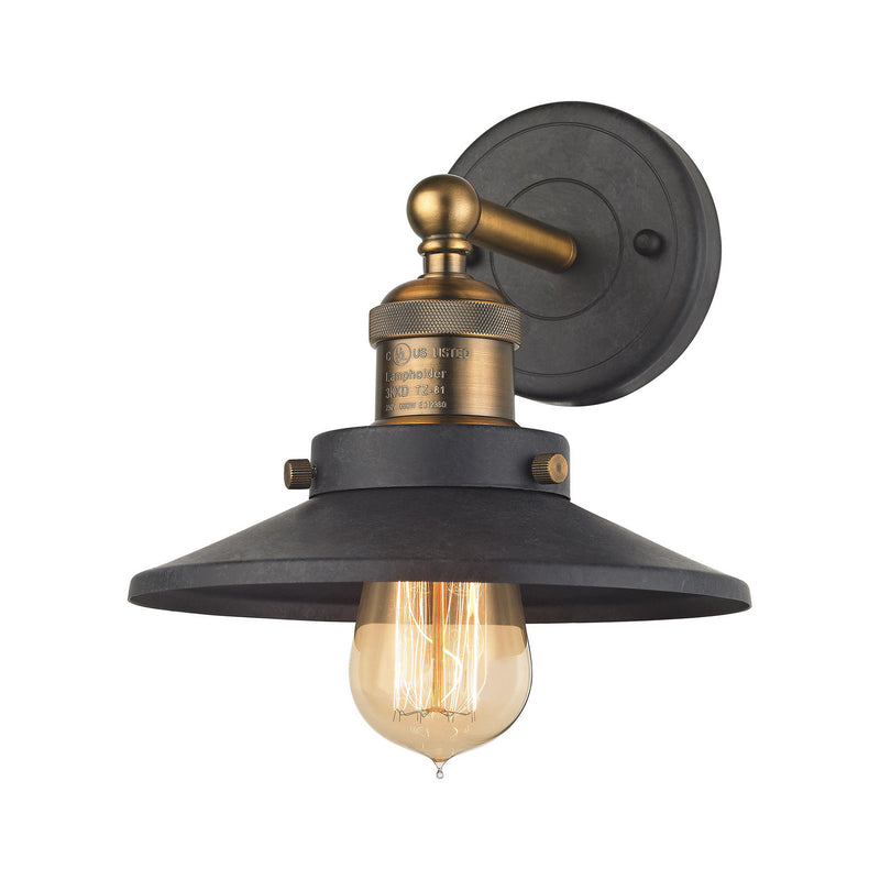 ELK Home 67180/1 One Light Wall Sconce, Antique Brass Finish-LightingWellCo