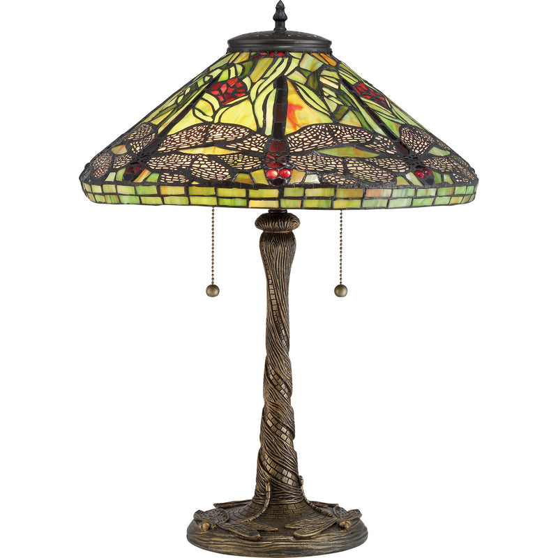 Quoizel TF2598T Two Light Table Lamp, Architectural Bronze Finish - LightingWellCo