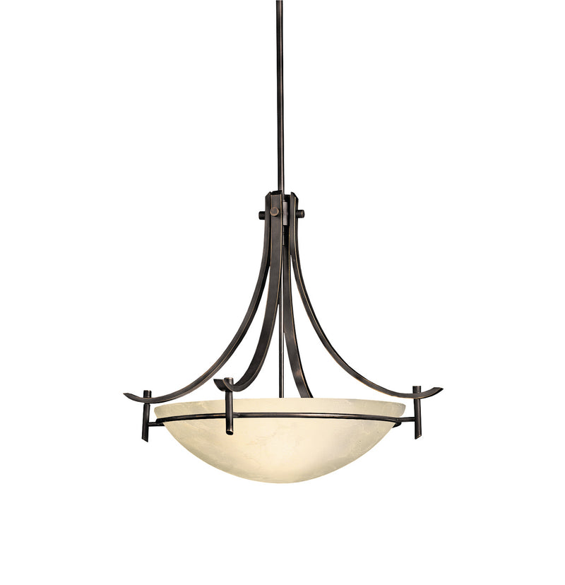 Kichler 3278OZ Three Light Pendant, Olde Bronze Finish - LightingWellCo