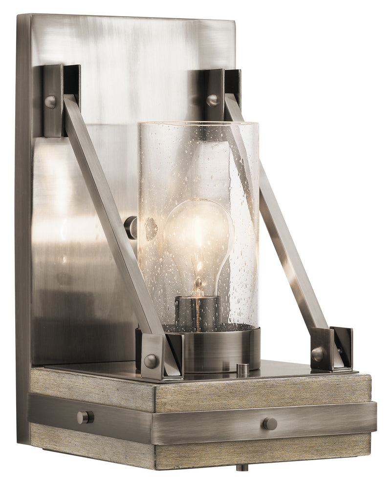 Kichler 43436CLP One Light Wall Sconce, Classic Pewter Finish - LightingWellCo
