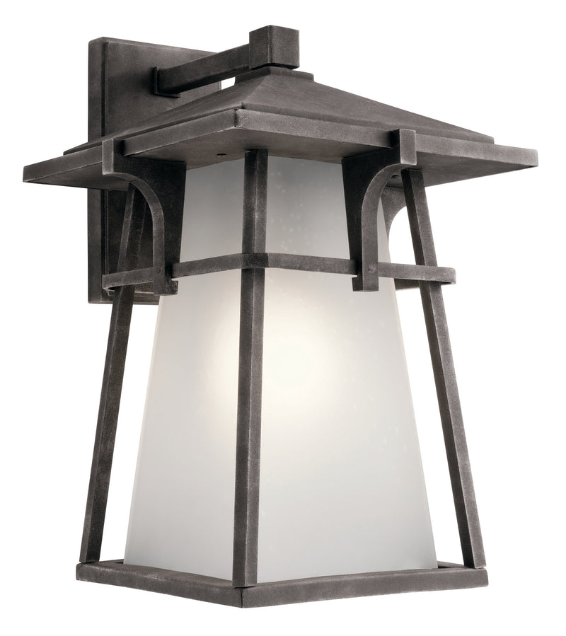 Kichler 49723WZC One Light Outdoor Wall Mount, Weathered Zinc Finish - LightingWellCo