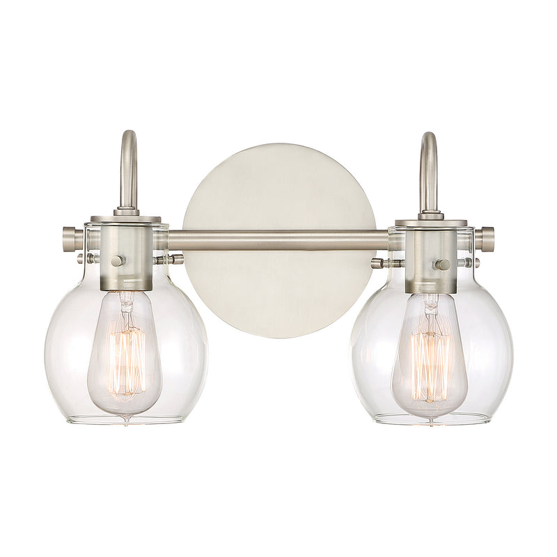 Quoizel ANW8602AN Two Light Bath Fixture, Antique Nickel Finish - LightingWellCo