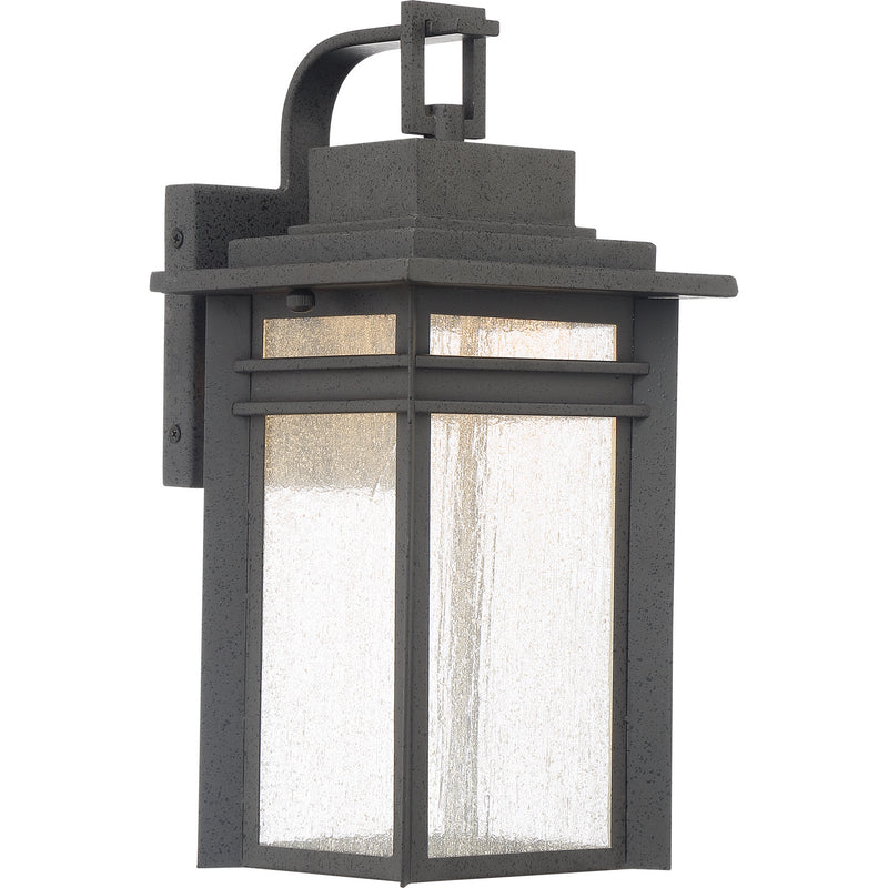 Quoizel BEC8408SBK LED Outdoor Wall Lantern, Stone Black Finish - LightingWellCo
