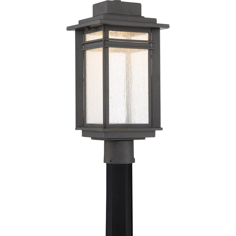 Quoizel BEC9009SBK LED Outdoor Post Mount, Stone Black Finish - LightingWellCo