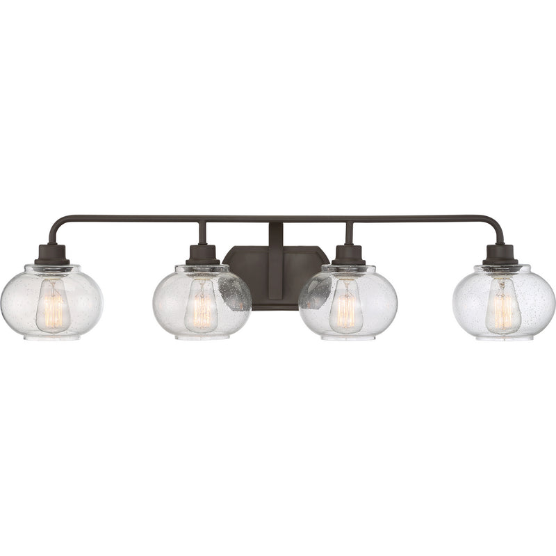 Quoizel TRG8604OZ Four Light Bath Fixture, Old Bronze Finish - LightingWellCo