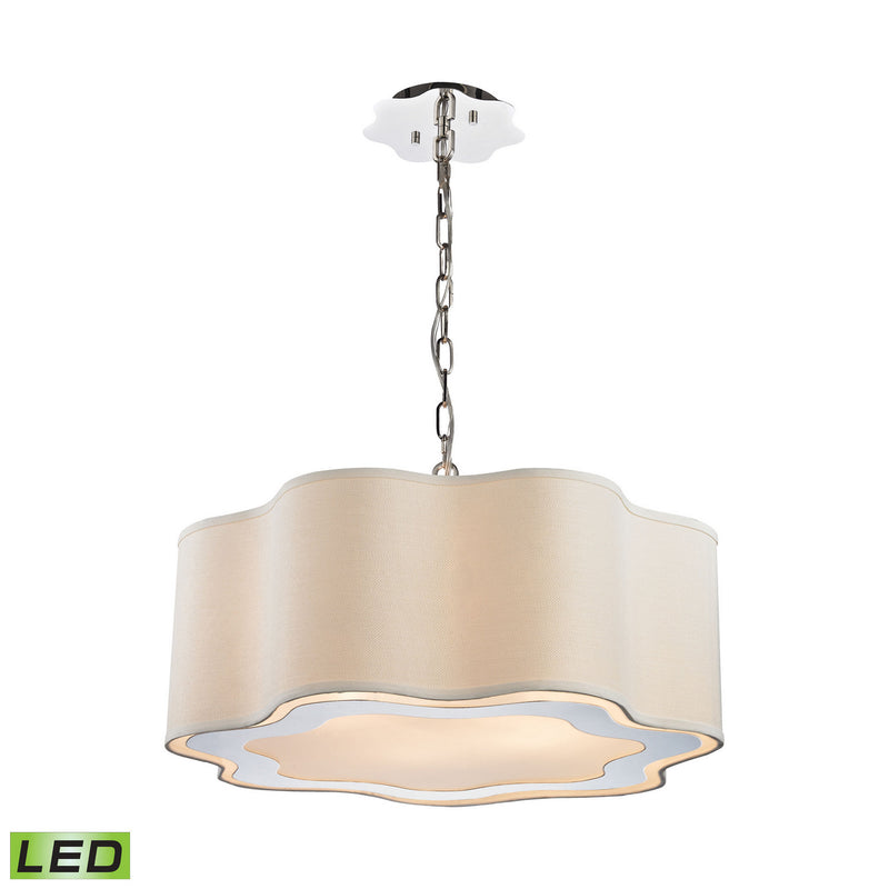 ELK Home 1140-019-LED LED Chandelier, Polished Nickel Finish-LightingWellCo