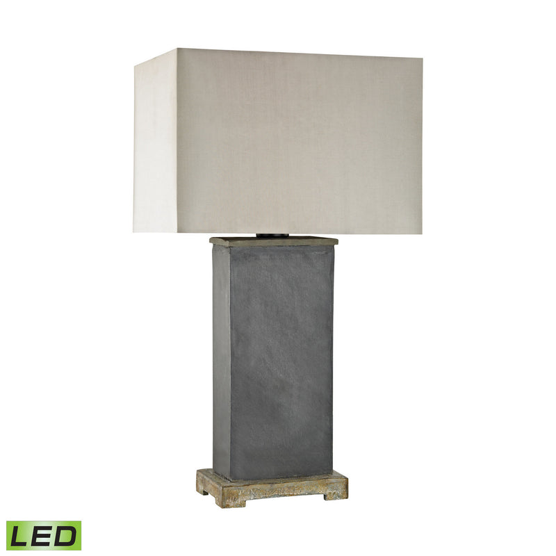 ELK Home D3092-LED LED Table Lamp, Grey Slate Finish - At LightingWellCo