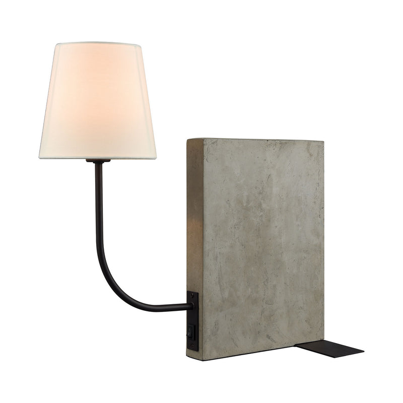 ELK Home D3206 One Light Table Lamp, Concrete Finish-LightingWellCo