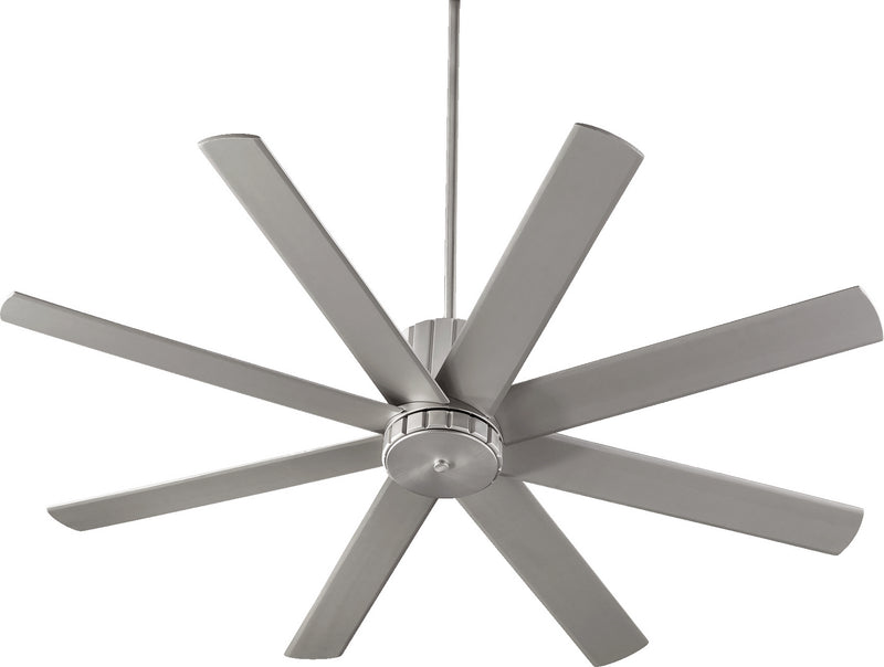 Quorum 96608-65 60``Ceiling Fan, Satin Nickel Finish - LightingWellCo