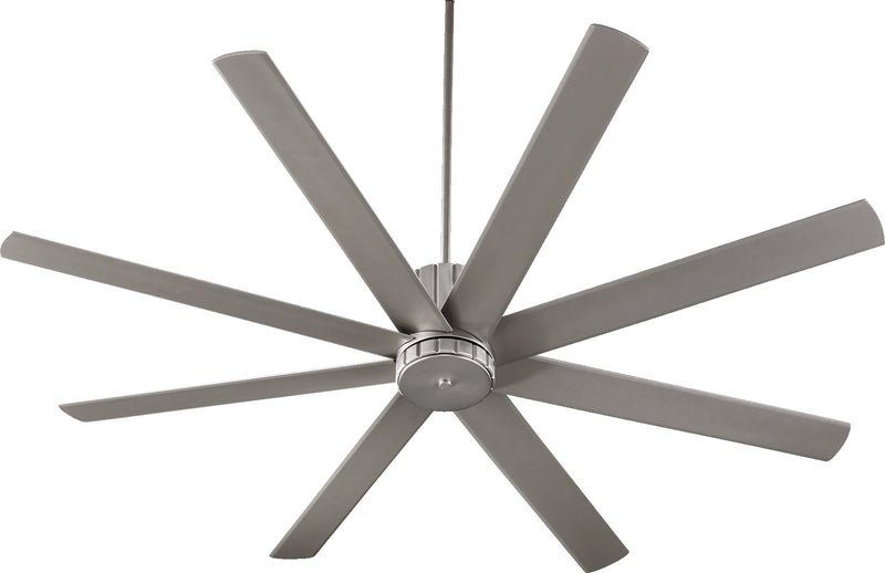 Quorum 96728-65 72``Ceiling Fan, Satin Nickel Finish - LightingWellCo