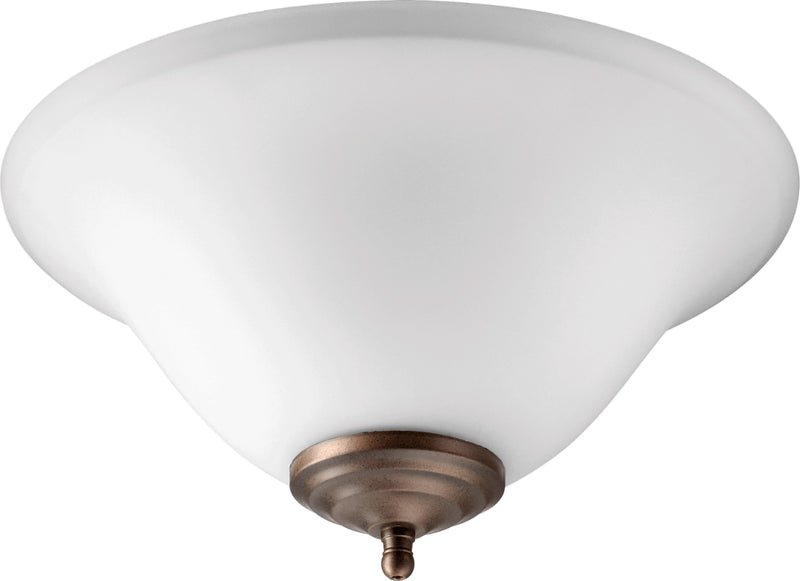 Quorum 1177-801 LED Fan Light Kit, Satin Nickel / Oiled Bronze Finish - LightingWellCo