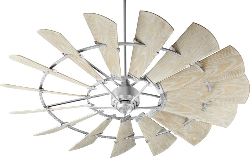 Quorum 197215-9 72``Patio Fan, Galvanized Finish - LightingWellCo