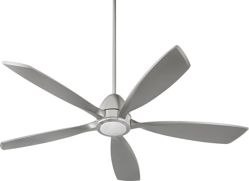 Quorum 66565-65 56``Ceiling Fan, Satin Nickel Finish - LightingWellCo