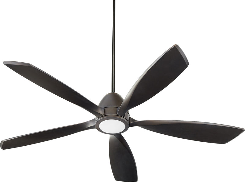 Quorum 66565-86 56``Ceiling Fan, Oiled Bronze Finish - LightingWellCo