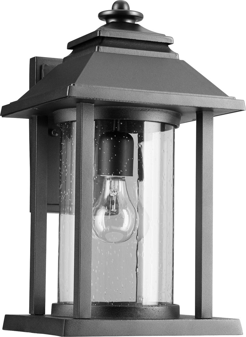 Quorum 7272-69 One Light Outdoor Lantern, Black Finish - LightingWellCo