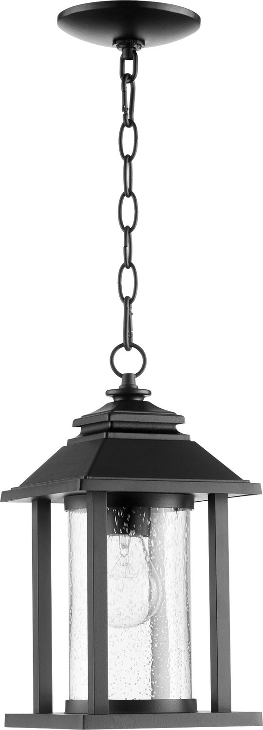 Quorum 7273-69 One Light Outdoor Lantern, Black Finish - LightingWellCo