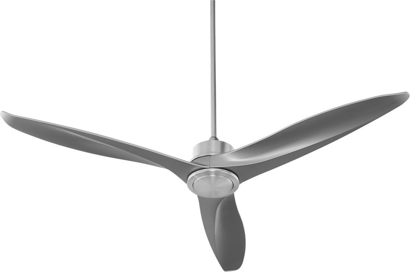 Quorum 74603-65 60``Ceiling Fan, Satin Nickel Finish - LightingWellCo
