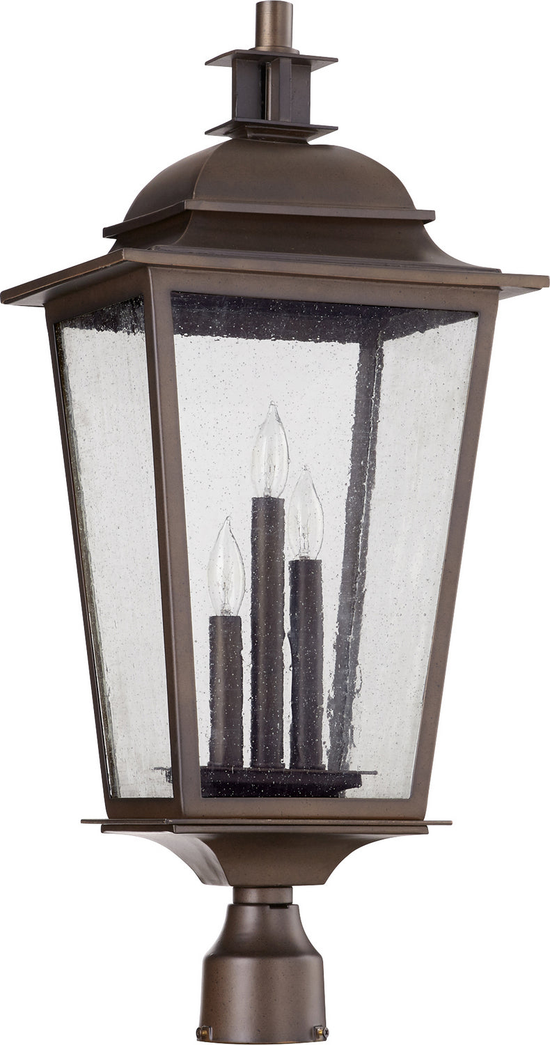 Quorum 7732-3-86 Three Light Post Mount, Oiled Bronze Finish - LightingWellCo