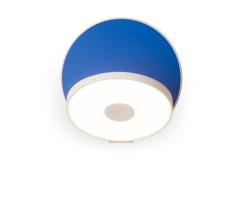 Koncept GRW-S-MWT-MBL-HW LED Wall Sconce, Matte White, Matte Blue Finish - LightingWellCo