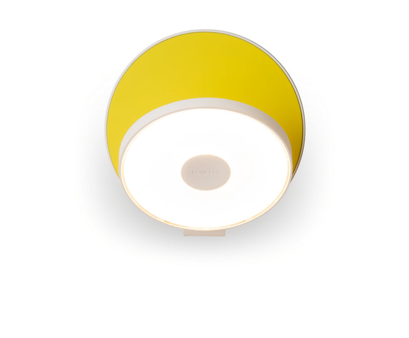 Koncept GRW-S-MWT-MYW-HW LED Wall Sconce, Matte White, Matte Yellow Finish - LightingWellCo