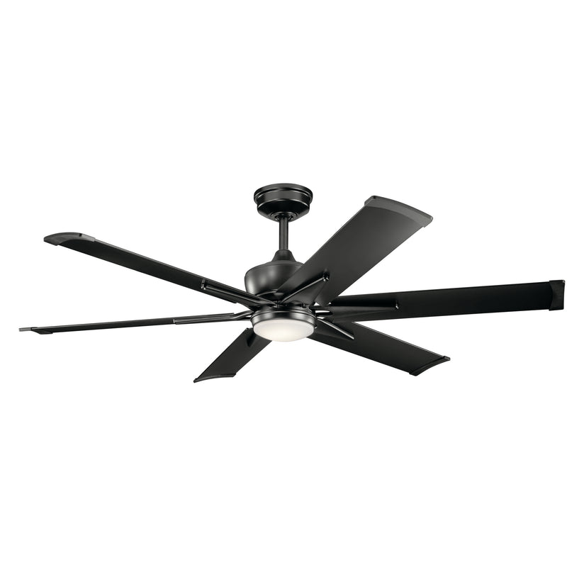 Kichler 300300SBK 60``Ceiling Fan, Satin Black Finish - LightingWellCo