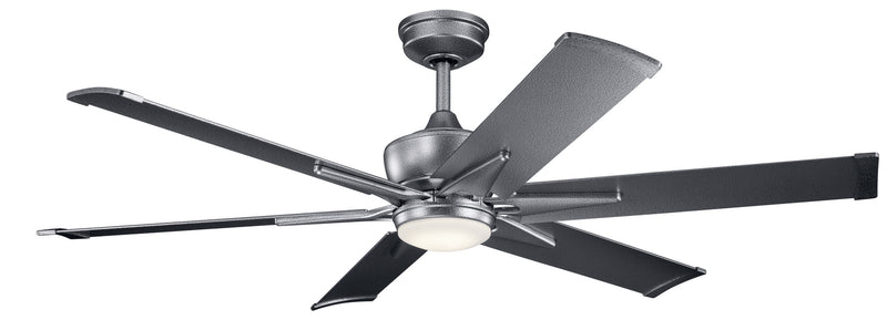Kichler 300300WSP 60``Ceiling Fan, Weathered Steel Powder Coat Finish - LightingWellCo