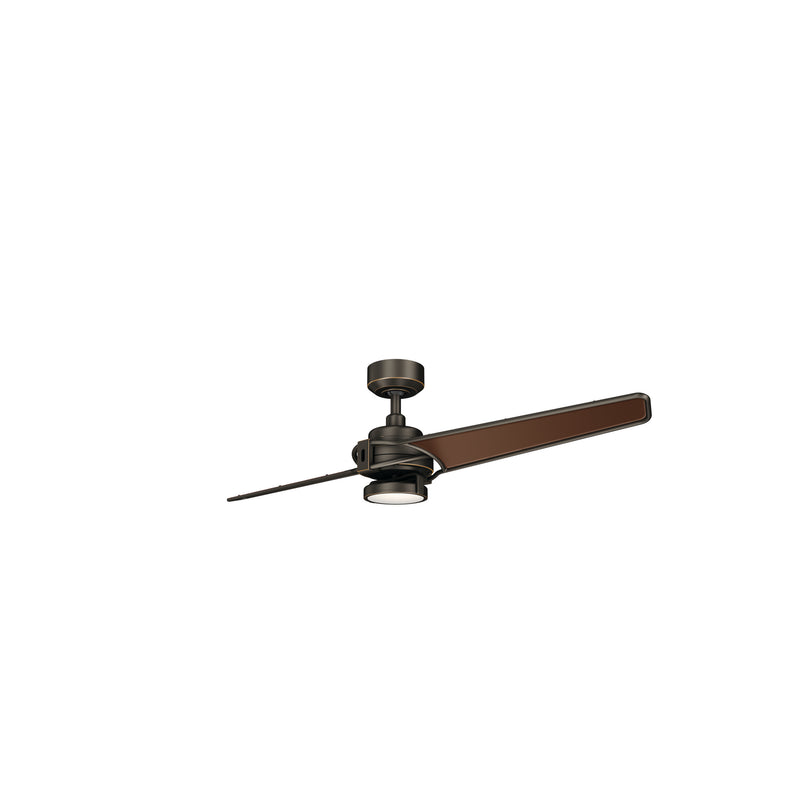 Kichler 300702OZ 56``Ceiling Fan, Olde Bronze Finish - LightingWellCo