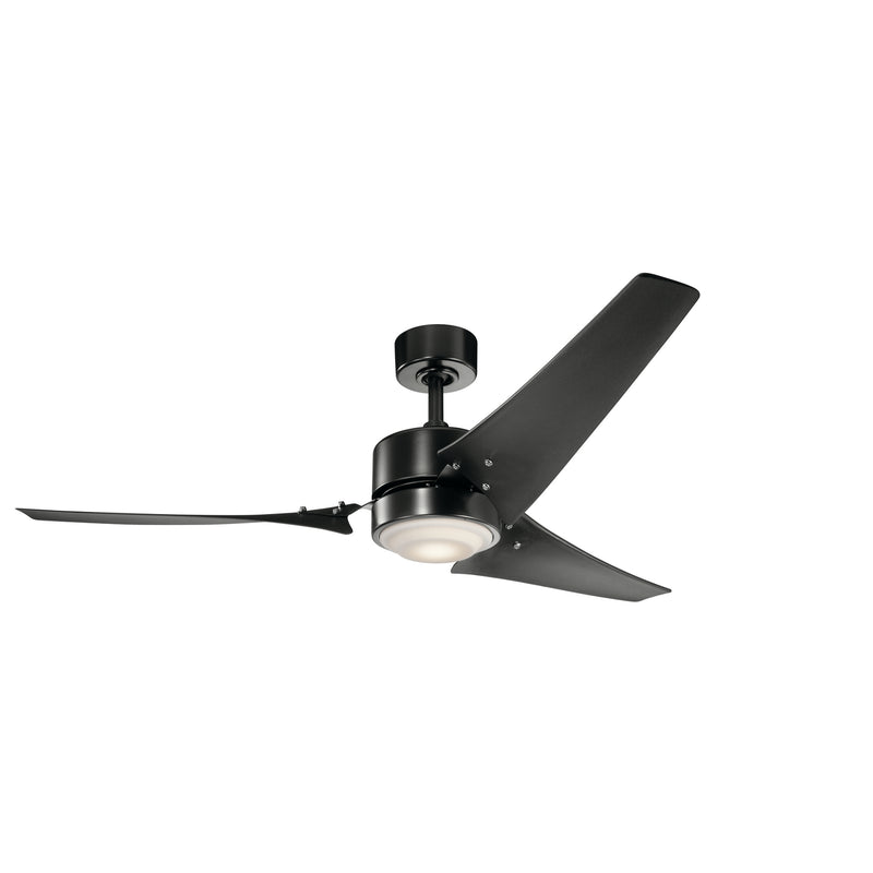 Kichler 310155SBK 60``Ceiling Fan, Satin Black Finish - LightingWellCo