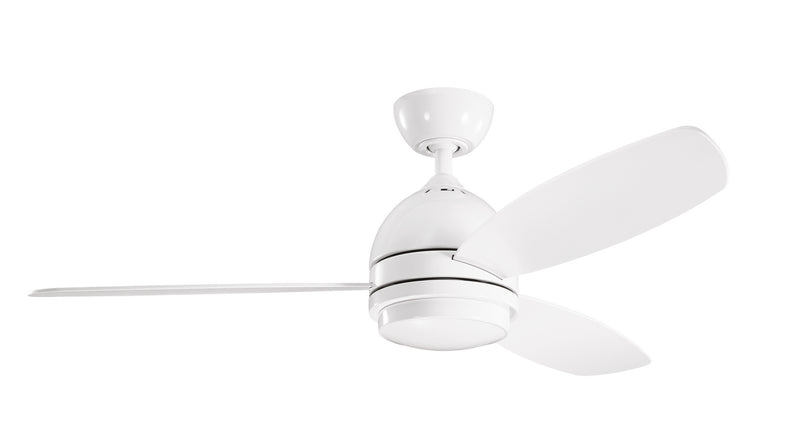 Kichler 330002WH 52``Ceiling Fan, White Finish - LightingWellCo