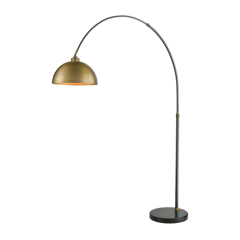 ELK Home D3226 One Light Floor Lamp, Aged Brass Finish-LightingWellCo