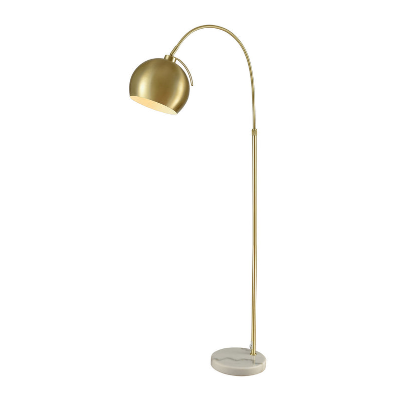 ELK Home D3363 One Light Floor Lamp, Aged Brass Finish-LightingWellCo