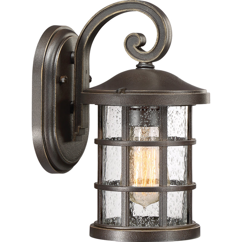 Quoizel CSE8406PN One Light Outdoor Wall Lantern, Palladian Bronze Finish - LightingWellCo