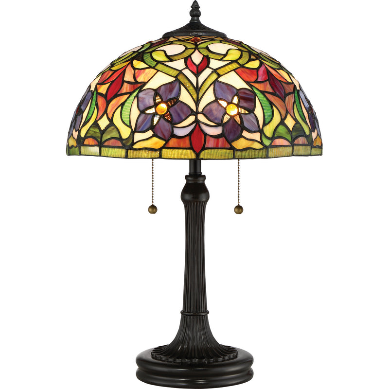 Quoizel TFVT6323VB Two Light Table Lamp, Vintage Bronze Finish - LightingWellCo