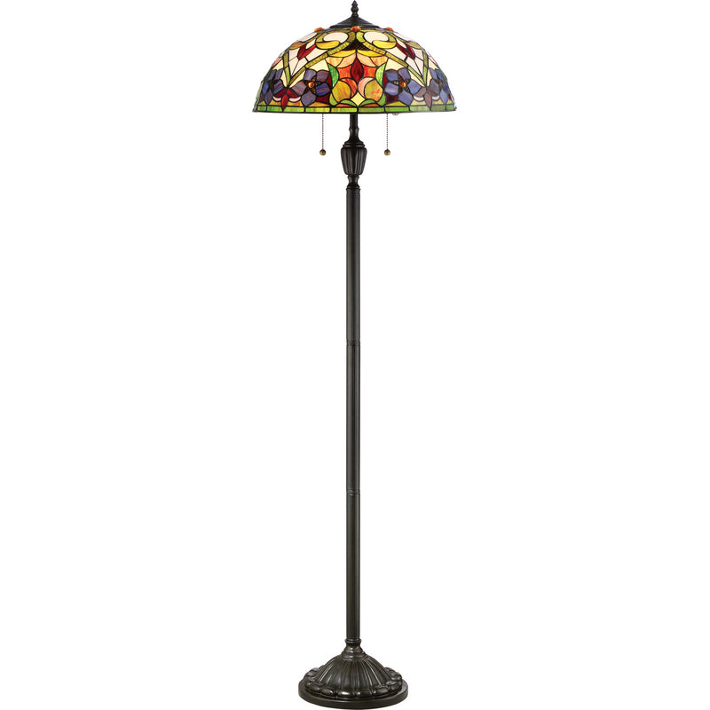 Quoizel TFVT9362VB Two Light Floor Lamp, Vintage Bronze Finish - LightingWellCo