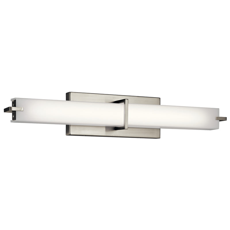 Kichler 11146NILED LED Linear Bath, Brushed Nickel Finish - LightingWellCo