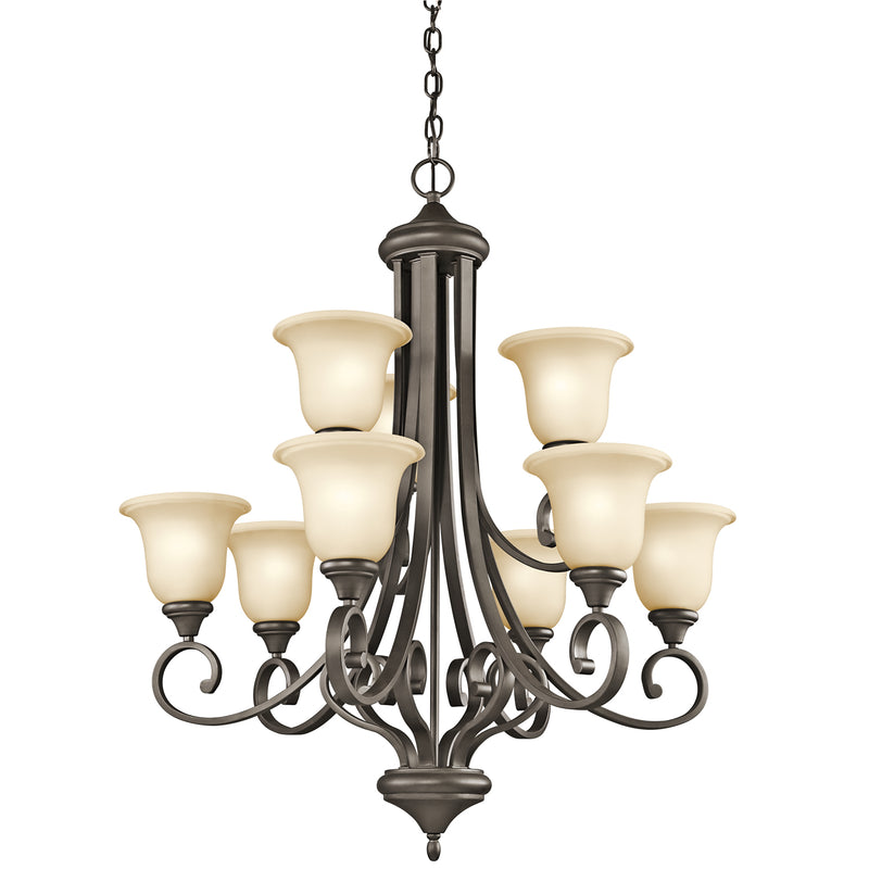 Kichler 43159OZL18 LED Chandelier, Olde Bronze Finish - LightingWellCo