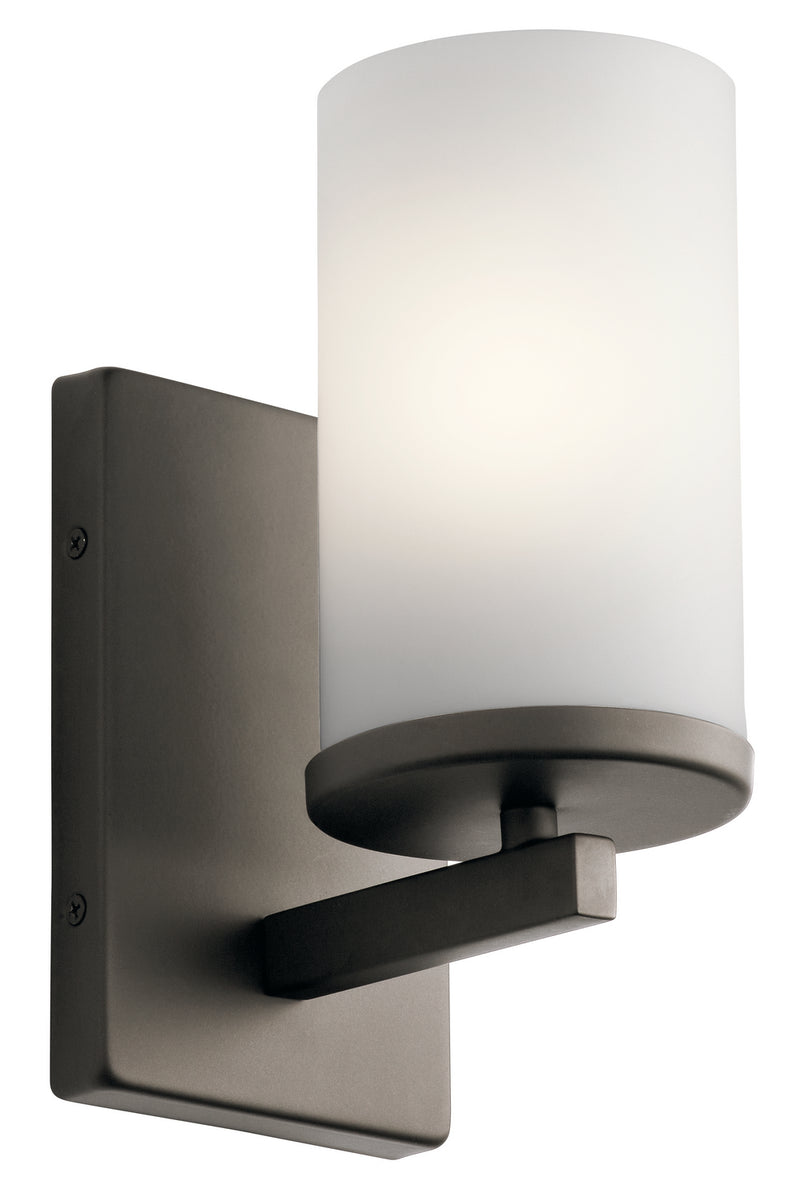 Kichler 45495OZ One Light Wall Sconce, Olde Bronze Finish - LightingWellCo