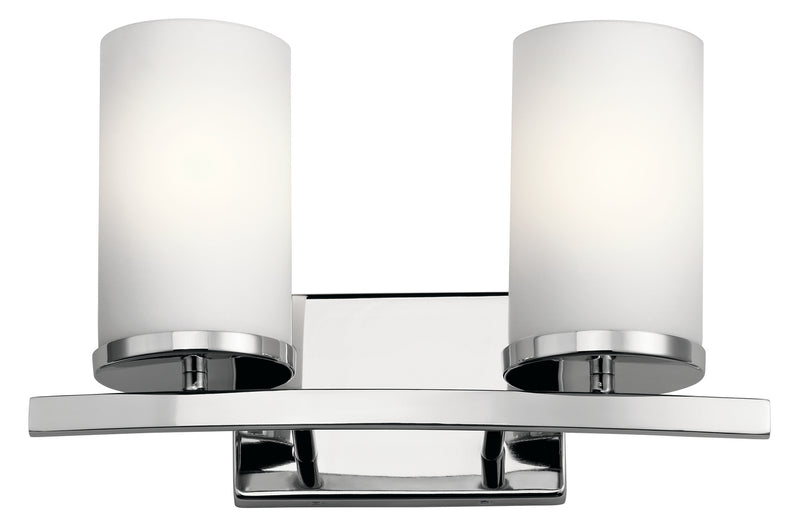 Kichler 45496CH Two Light Bath, Chrome Finish - LightingWellCo