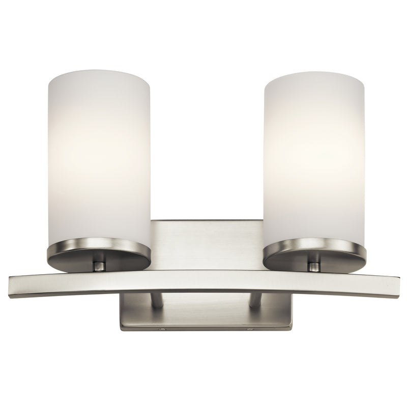 Kichler 45496NI Two Light Bath, Brushed Nickel Finish - LightingWellCo