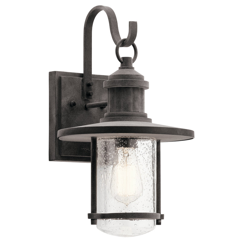 Kichler 49193WZC One Light Outdoor Wall Mount, Weathered Zinc Finish - LightingWellCo