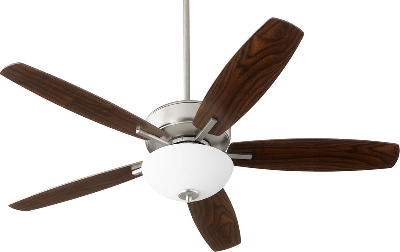 Quorum 70525-65 52``Ceiling Fan, Satin Nickel Finish - LightingWellCo