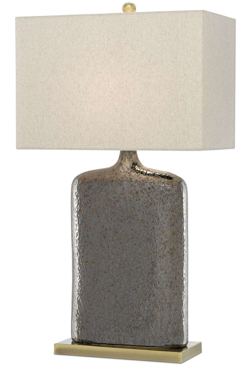 Currey and Company 6000-0094 One Light Table Lamp, Rustic Metallic Bronze Finish - LightingWellCo