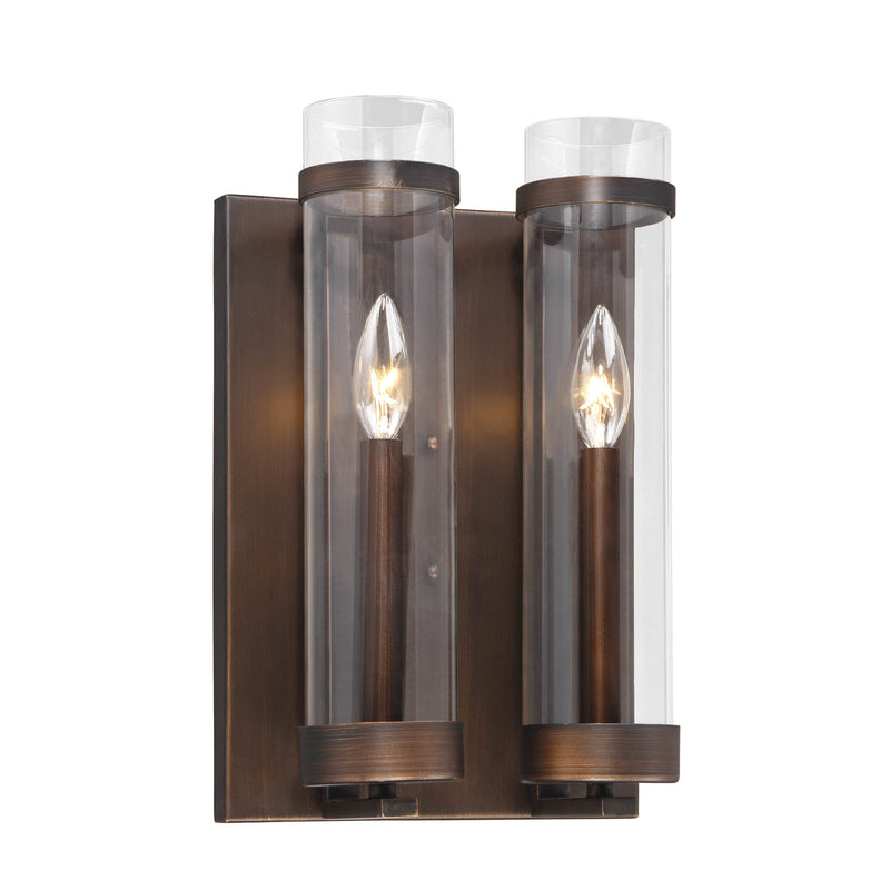 Millennium 1972-RBZ Two Light Wall Sconce, Rubbed Bronze Finish - LightingWellCo