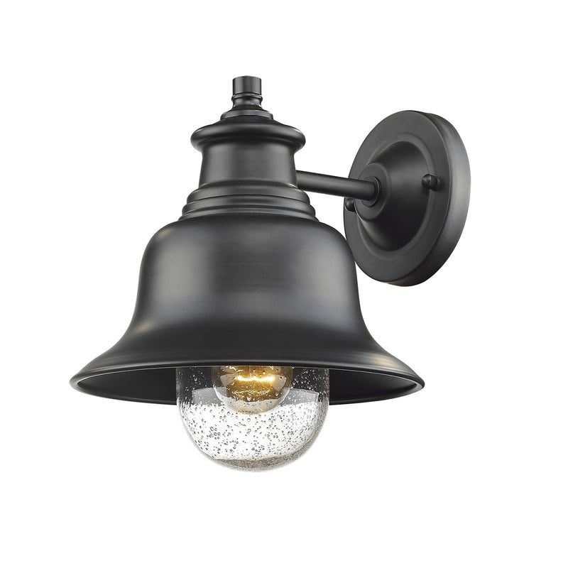 Millennium 2512-PBK One Light Outdoor Wall Bracket, Powder Coat Black Finish - LightingWellCo