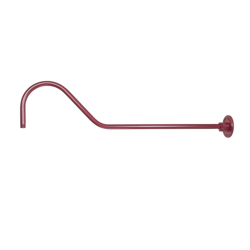 Millennium RGN41-SR Goose Neck, Satin Red Finish - LightingWellCo