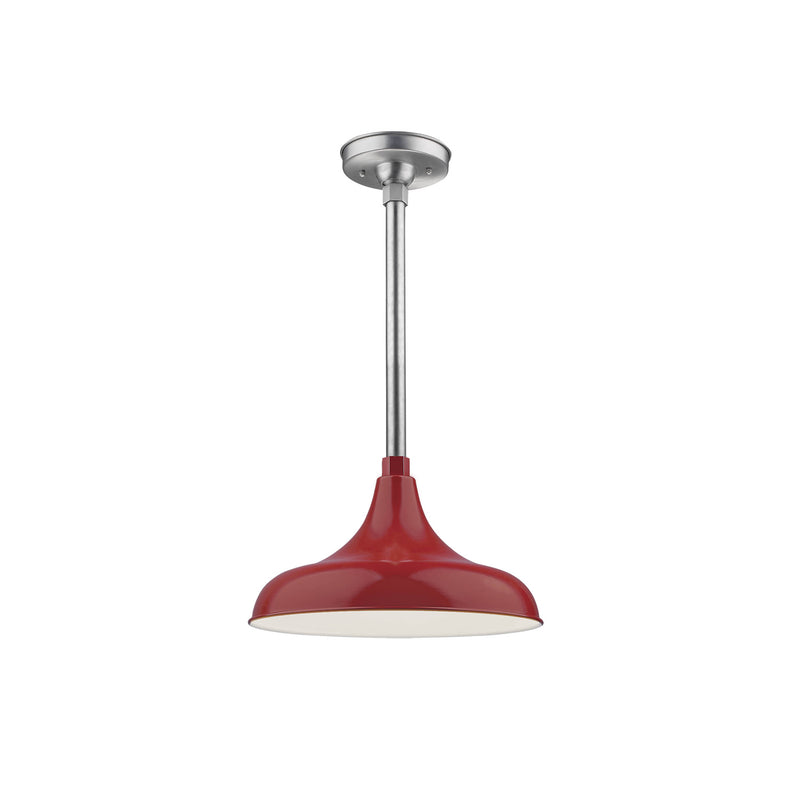 Millennium RMWHS14-SR One Light Pendant, Satin Red Finish - LightingWellCo